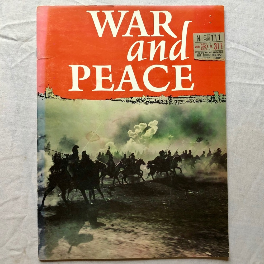 ANTIQUE FILM PROGRAM | War and Peace + ticket stub